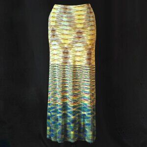 Missoni Orange Label Colourful Knit Maxi Skirt - Italy